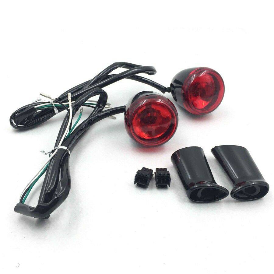 Rear Turn Signal Light Indicator For 1992-2016 Harley Sportster XL 883 1200 Red - Moto Life Products