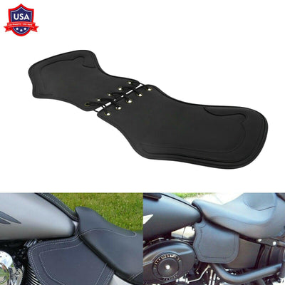 1x Motorcycle Black Heat Saddle Shield Deflectors Fit For Harley Sportster Dyna - Moto Life Products