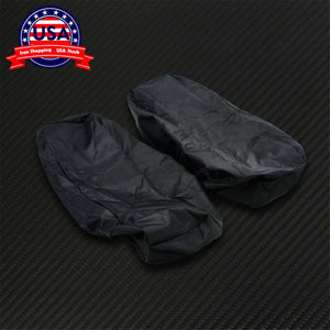 Motorcycle Waterproof Saddlebag Lid Covers Bagger Audio Rain Dust Speaker Lids - Moto Life Products