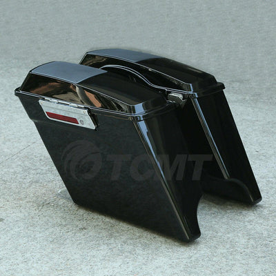5" Stretched Extended Saddlebags 6x9" Speaker Lid For Harley Touring Glide 93-13 - Moto Life Products