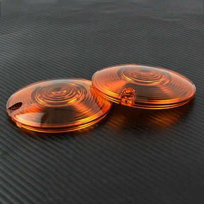 1 Pair Turn Signal Lens Amber Cover Fit For Harley Touring FLHT FLTR FLT Softail - Moto Life Products