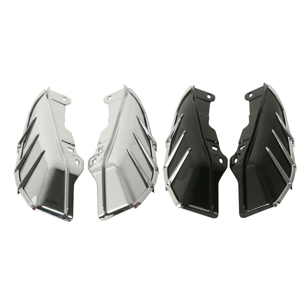 Chrome/Black Mid-Frame Air Deflector Trim Fit For Harley Touring Trike 2009-2016 - Moto Life Products