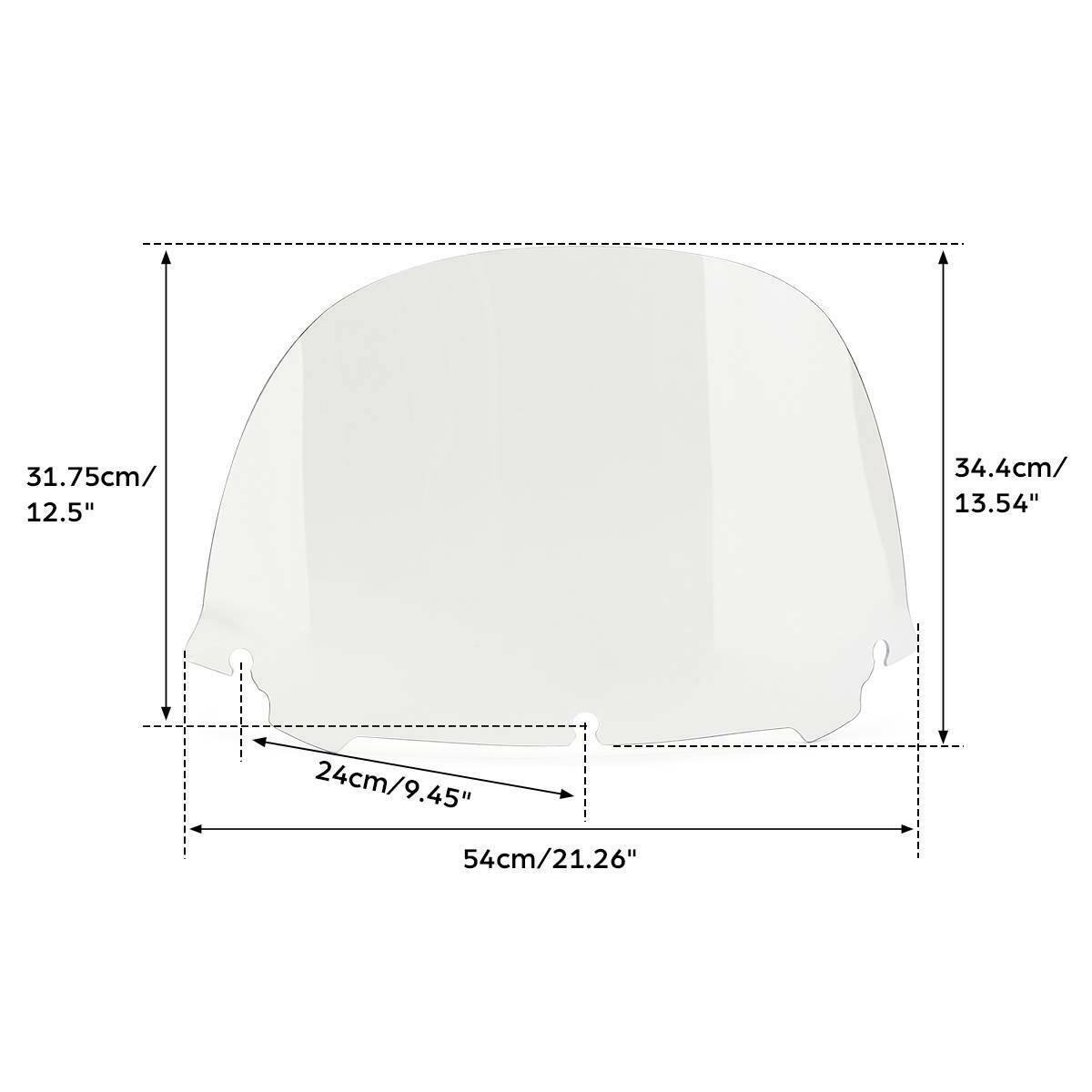 Smoke/Clear Windshield Windscreen For Harley Electra Street Glide 2014-2022 2019 - Moto Life Products