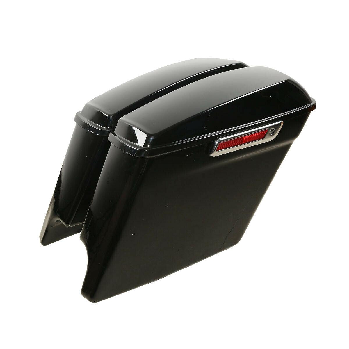 5" Stretched Hard Saddlebags Fit For Harley Touring Road King Street Glide 14-22 - Moto Life Products