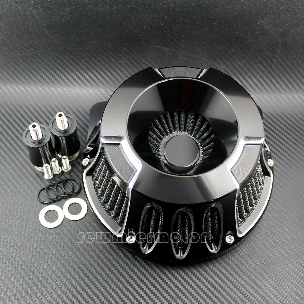 Gloss Black Air Cleaner Intake Filter Fit For Harley Touring 2000-07 Dyna 00-17 - Moto Life Products