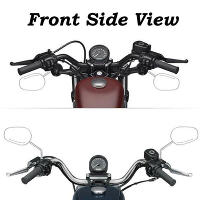 Chrome Rear View Side Mirrors For Harley Touring Road King Street Electra Glide - Moto Life Products