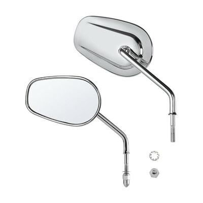 Chrome Rear View Mirrors For Harley Davidson Sportster XL 1200 883 FLSTC FLSTF - Moto Life Products