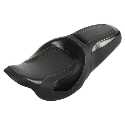 Rider Driver Passenger Seat Fit For Harley Touring Street Glide 2009-2022 Black - Moto Life Products