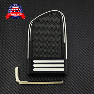 Large Black Brake Pedal Pad Fit For Harley Touring 1980-2018 Softail FL 1986-17 - Moto Life Products