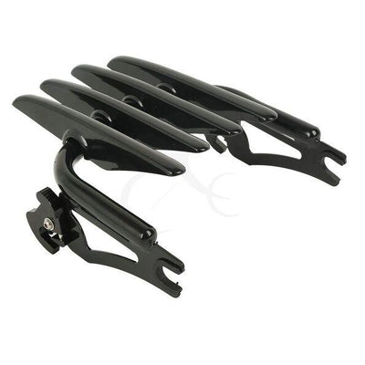 Black Detachable Stealth Luggage Rack Fit For Harley Touring Road King 2009-2021 - Moto Life Products