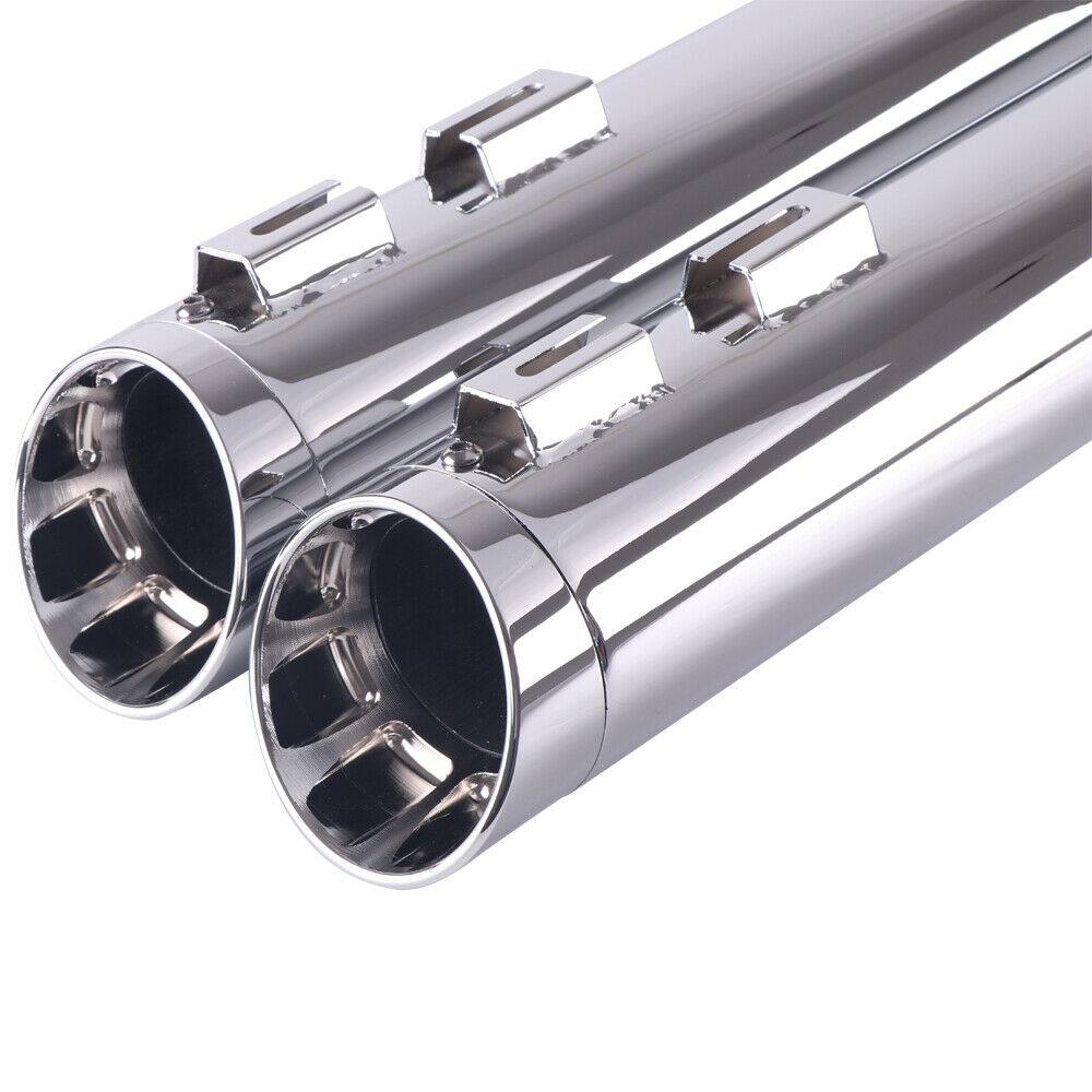 SHARKROAD 4" Slip On Mufflers For Harley Touring Exhaust 1995-2016 Road King - Moto Life Products