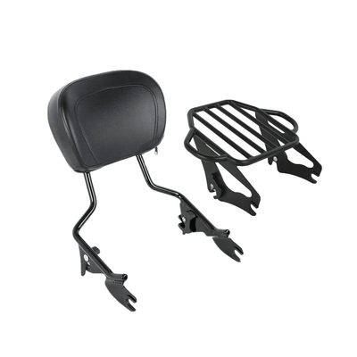 Sissy Bar Backrest Luggage Rack Docking Fit For Harley Electra Glide 2014-2022 - Moto Life Products