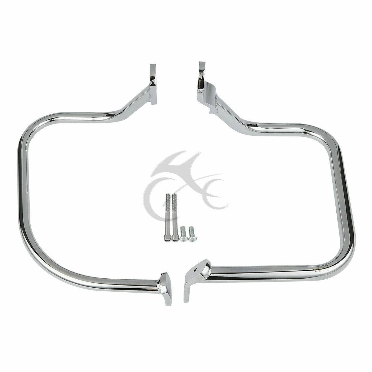 Rear Saddlebag Guard Rail Crash Bar For Harley Heritage Softail Classic FLST USA - Moto Life Products