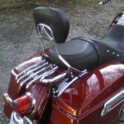 Sissy Bar Backrest Pad W/ Bracket Pad Fit For Harley Touring Road King 1997-2021 - Moto Life Products