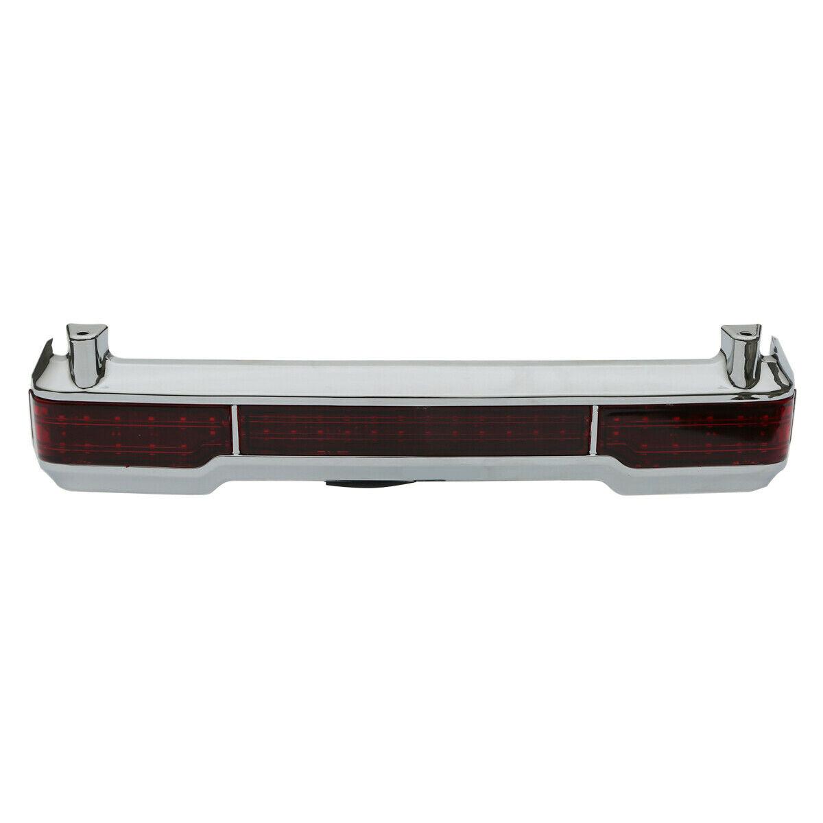 Chrome LED Tail Brake Light Accent Fit For Harley Touring King Tour Pack 97-13 - Moto Life Products