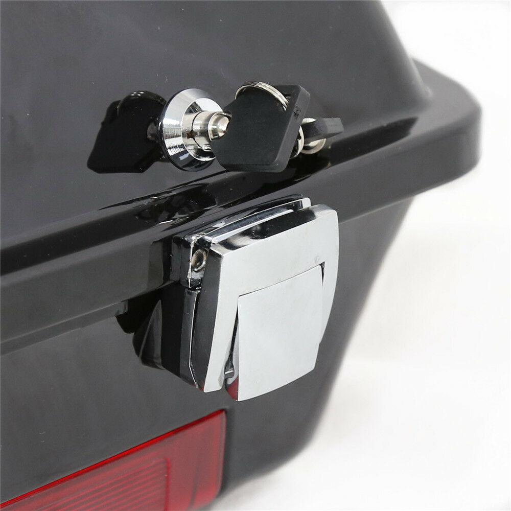Razor Tour Pack Trunk + Mounting Rack+ Chopped Backrest For Harley Touring 97-08 - Moto Life Products