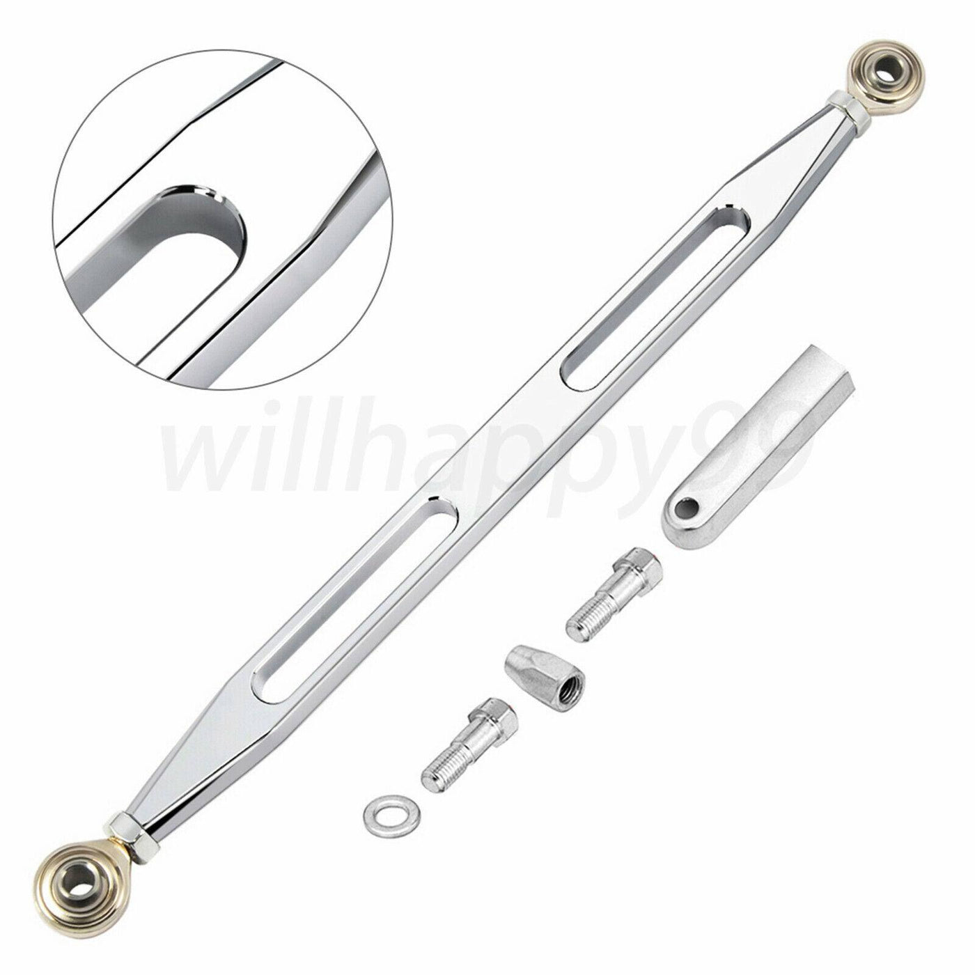 Billet CNC Chrome Shift Linkage Shifter Fit for Harley Electra Street Road Glide - Moto Life Products