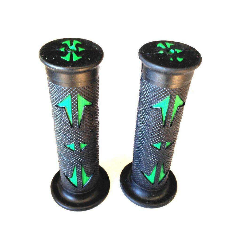 7/8" 22mm Left & Right Green Hand Grips For Suzuki Bandit 600 96-03 400 91-93 - Moto Life Products