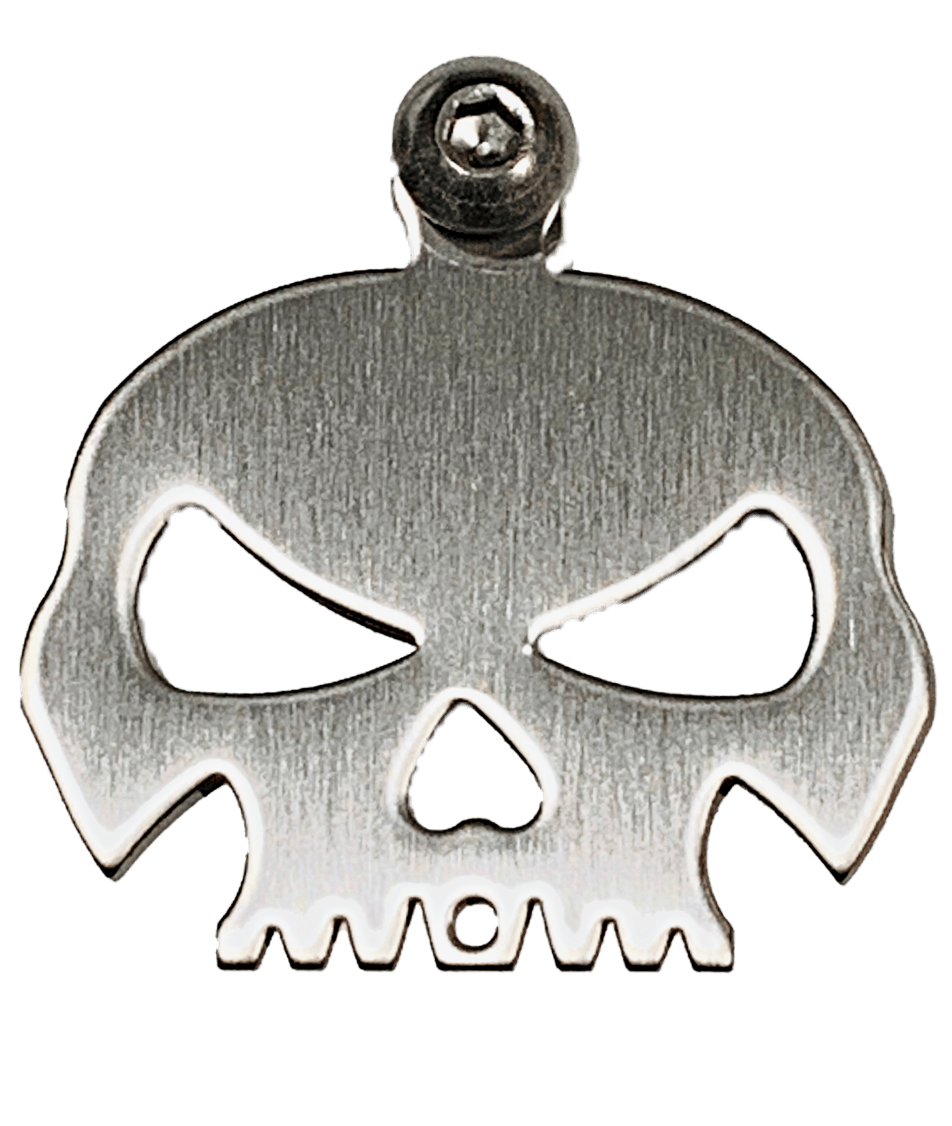 Polished Skull Bell Hanger / Mount for Motorcycle Harley Bolt & Ring Included - Moto Life Products