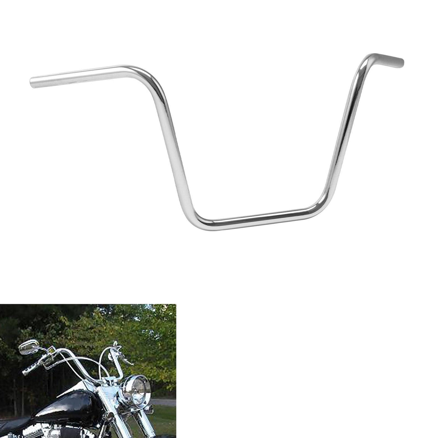 14" Rise Ape Hanger Bar Handlebar Fit For Harley Softail Sportster 883 1200 48 - Moto Life Products