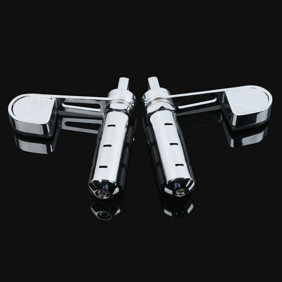Stirrup Foot Pegs W/Heel Rest Fit For Harley Sportster XL 883 1200 Iron Softail - Moto Life Products
