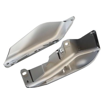 Chrome Heat Shield Mid-Frame Air Deflector for Harley Road King Street Glide 09+ - Moto Life Products