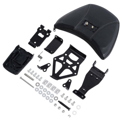 Black Driver Backrest Pad & Hardware Kit Fit For Honda Goldwing GL1800 2018-2022 - Moto Life Products