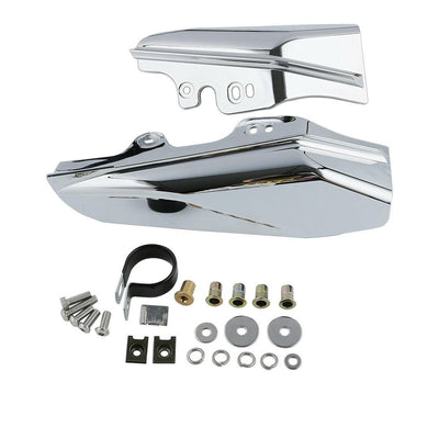 Chrome/Black Mid-Frame Air Deflector For Harley Road King Glide 2001-2008 2007 - Moto Life Products