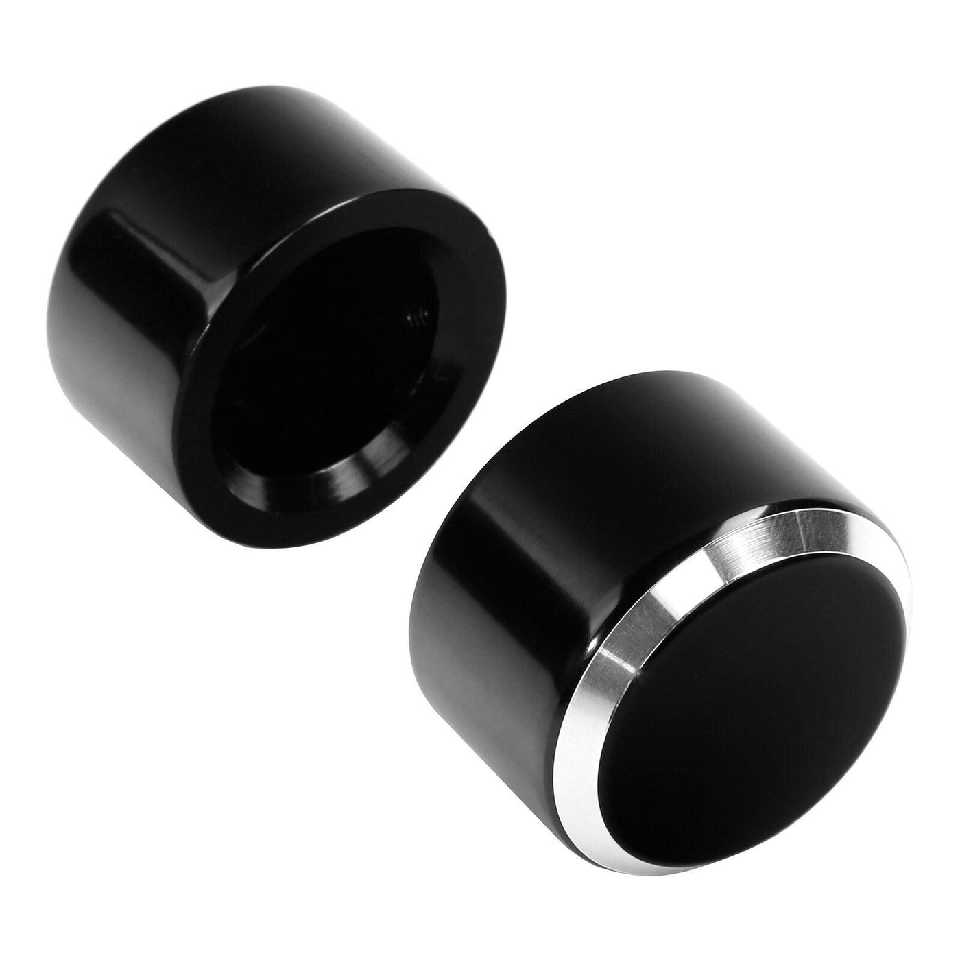 Black Front Axle Nut Covers Bolt Kit Fit For Harley Touring Dyna Softail - Moto Life Products
