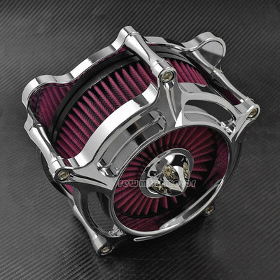 Chrome Air Cleaner Intake Filter Fit For Harley M8 Softail 2018 19 Touring 17-19 - Moto Life Products
