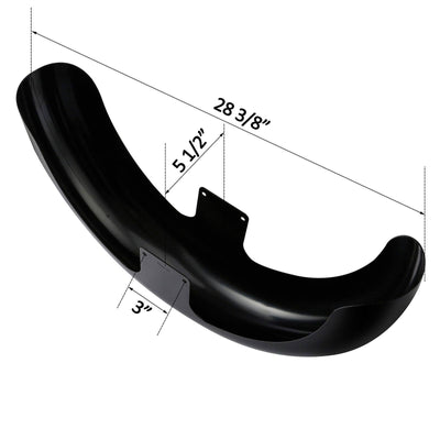 Unpainted/Painted 21" Wrap Front Fender Fit For Harley Touring Baggers Tri Glide - Moto Life Products