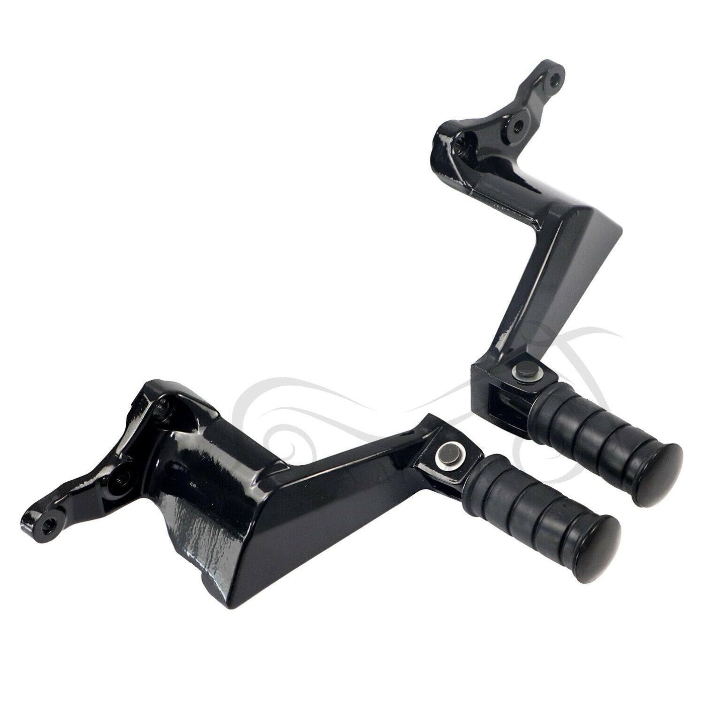 US BLK Rear Passenger Foot Pegs For Victory Vegas 03-17 Kingpin High Ball Gunner - Moto Life Products