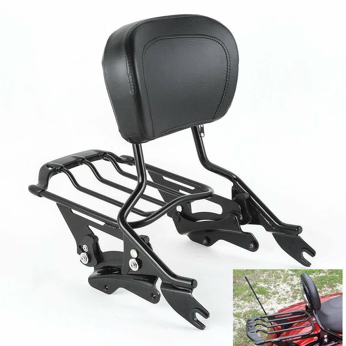 Sissy Bar Backrest Luggage Rack Docking Kit Fit For Harley Touring Road Glide14+ - Moto Life Products