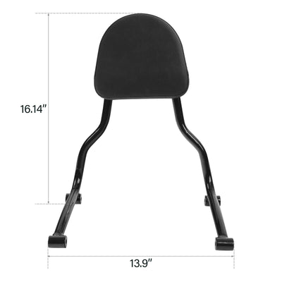 Gloss Black Rear Passenger Backrest Sissy Bar Fit For BMW R18 2020-later 20 21 - Moto Life Products