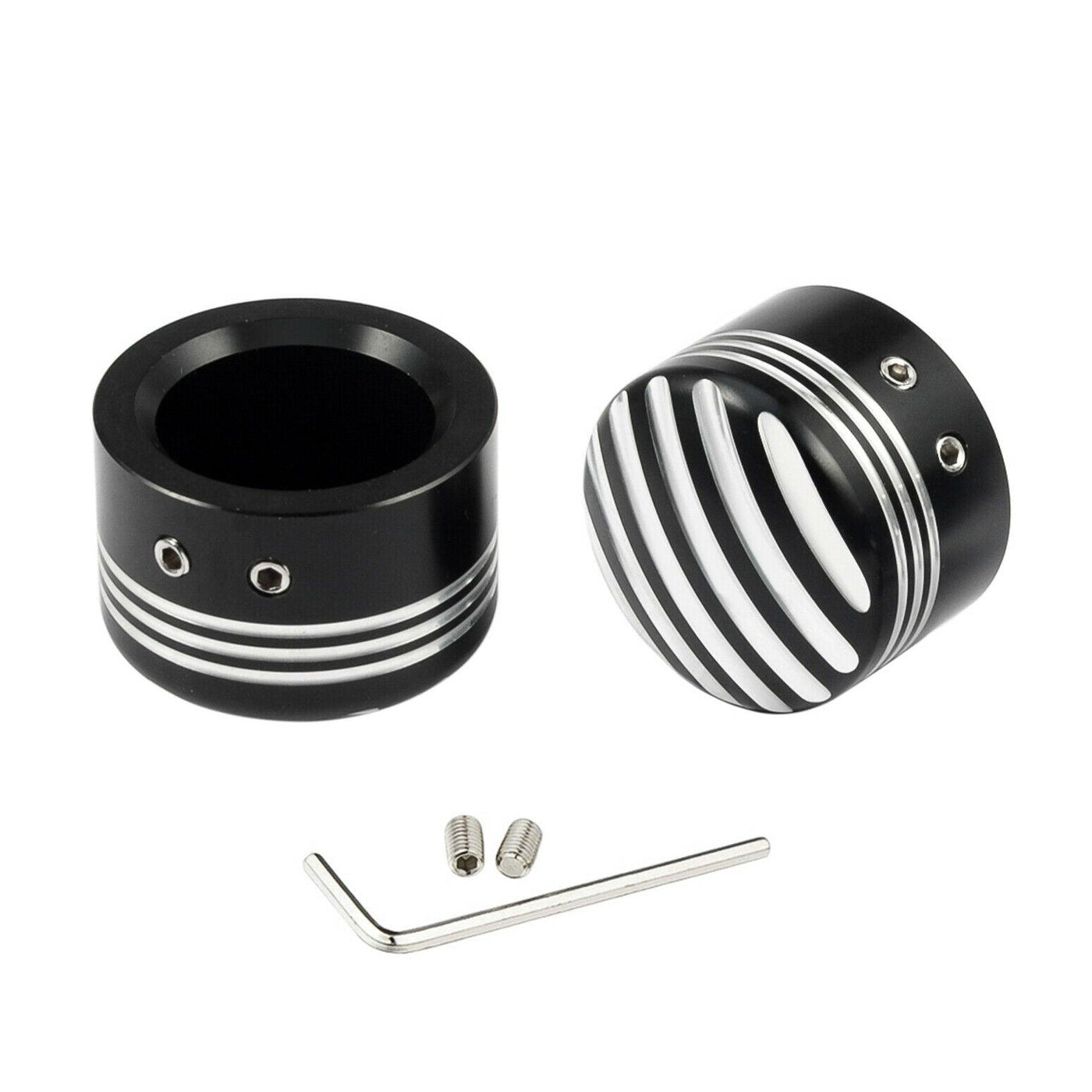 Black Front Axle Cap Nut Cover Fit For Harley Sportster XL883 Road Electra Glide - Moto Life Products