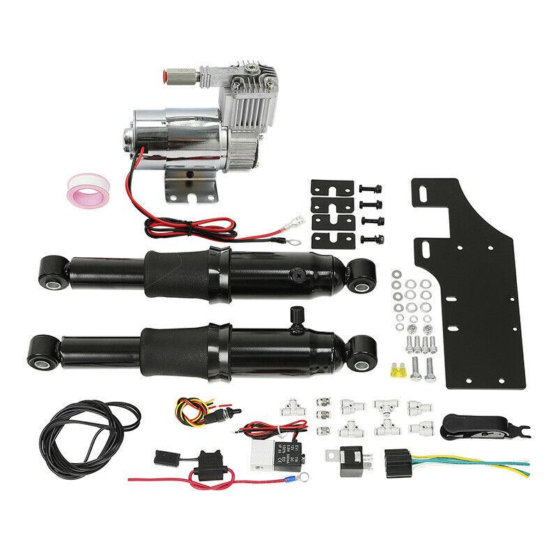 Rear Air Ride Suspension Set Fit For Harley Touring Road King Street Glide 94-21 - Moto Life Products