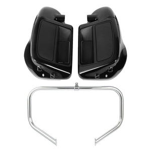 Lower Vented Leg 6.5" Speaker Pad Engine Guard Bar Fit For Harley Touring 14-22 - Moto Life Products