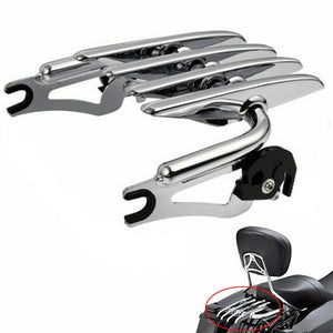 Chrome Stealth Luggage Rack Fit For Harley Touring Electra Street Glide 09-21 - Moto Life Products