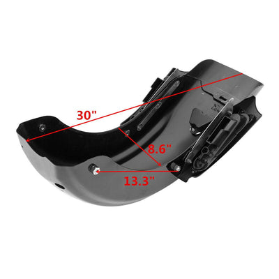 5" Stretched Hard Saddlebags Rear Fender Fit For Harley Electra Road Glide 09-13 - Moto Life Products