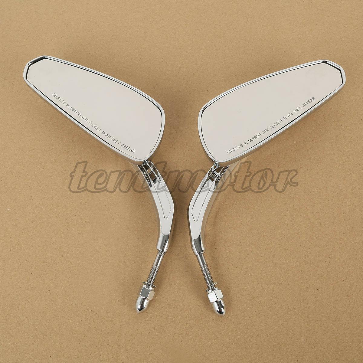 New Tapered Tribal Rear View Mirrors For Harley Touring Glide Dyna Softail Tri - Moto Life Products