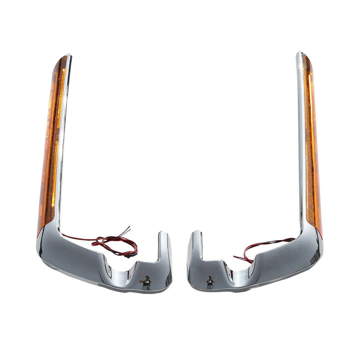 Saddlebag LED Side Marker Light Amber Lens Fit For Harley Street Glide 2014-2022 - Moto Life Products