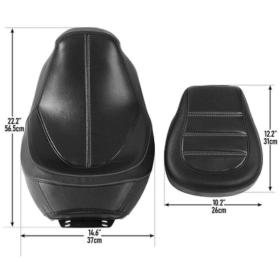 Driver Passenger Pillion Seat Fit For Harley Touring Road Glide FLTR 2009-2021 - Moto Life Products