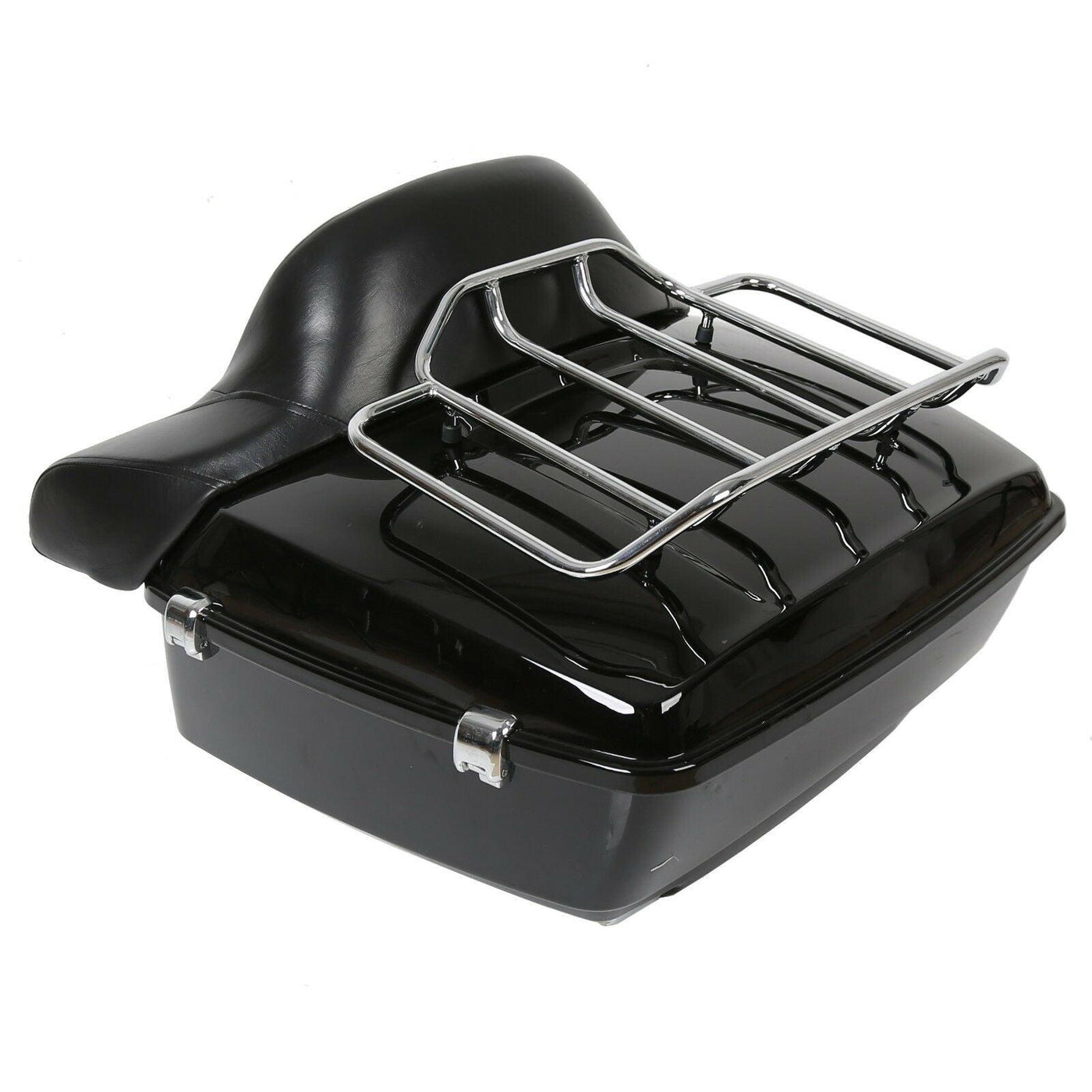 13.7'' Vivid BLK King Tour Pack + Luggage Rack Backrest For 14-21 Harley Touring - Moto Life Products