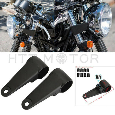 35/39/41mm Motorcycle Headlight Mount Bracket Fork Ear Aluminum For Cafe Racer - Moto Life Products