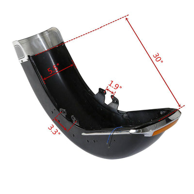 Unpainted Front Fender Assembly Fit For Harley Tri Glide Electra Glide 14-22 17 - Moto Life Products