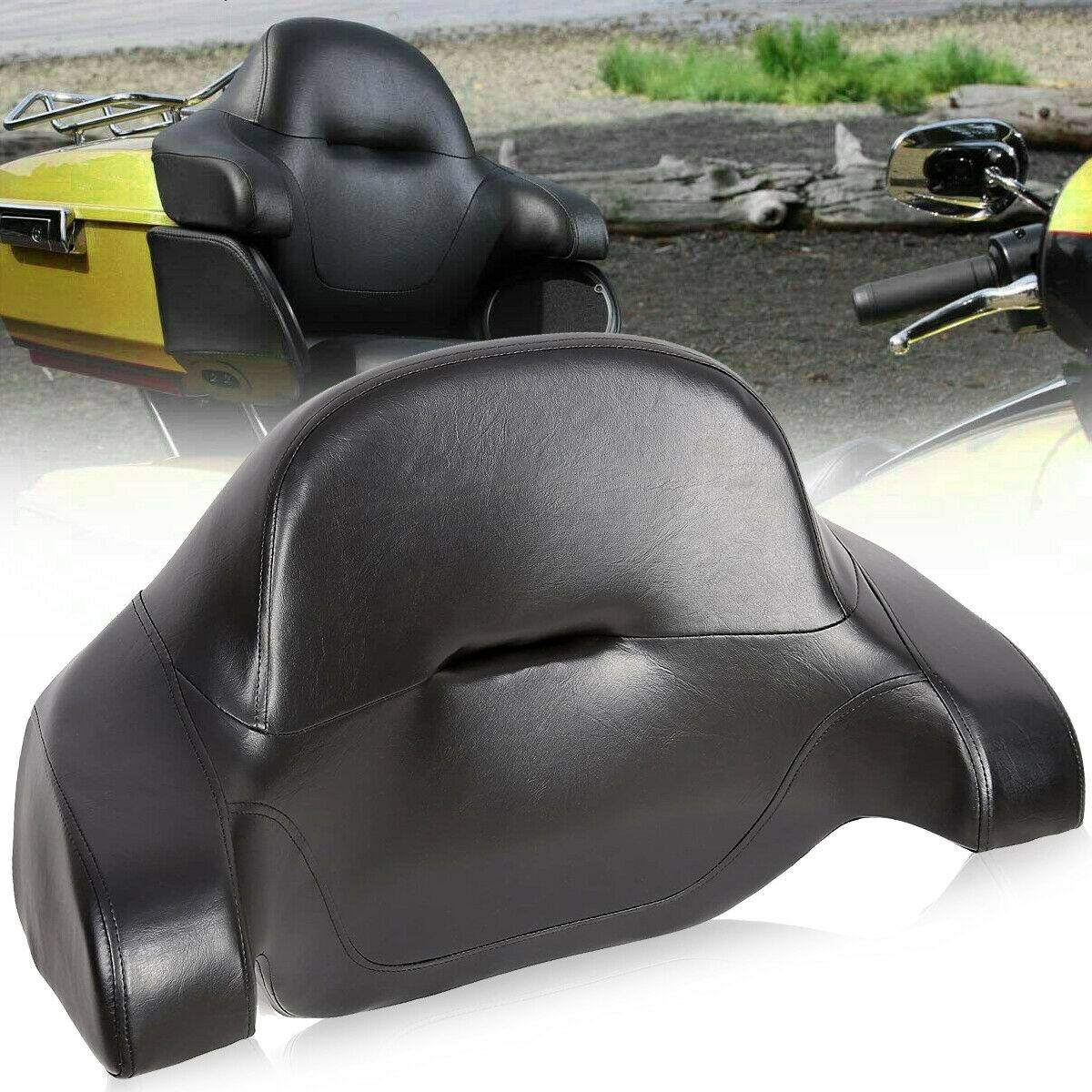 Wrap-around King Tour Pak Trunk Pack Backrest Pad For 14-21 Harley Touring Model - Moto Life Products