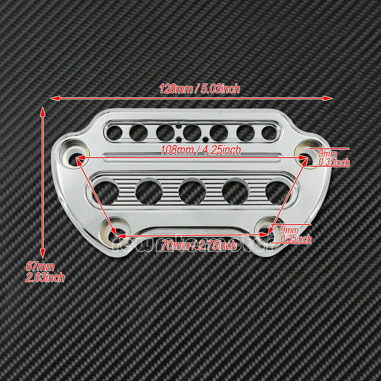 Front Chrome Indicator Handlebar Clamp Cover Fit For Harley Sportster 95-up Dyna - Moto Life Products