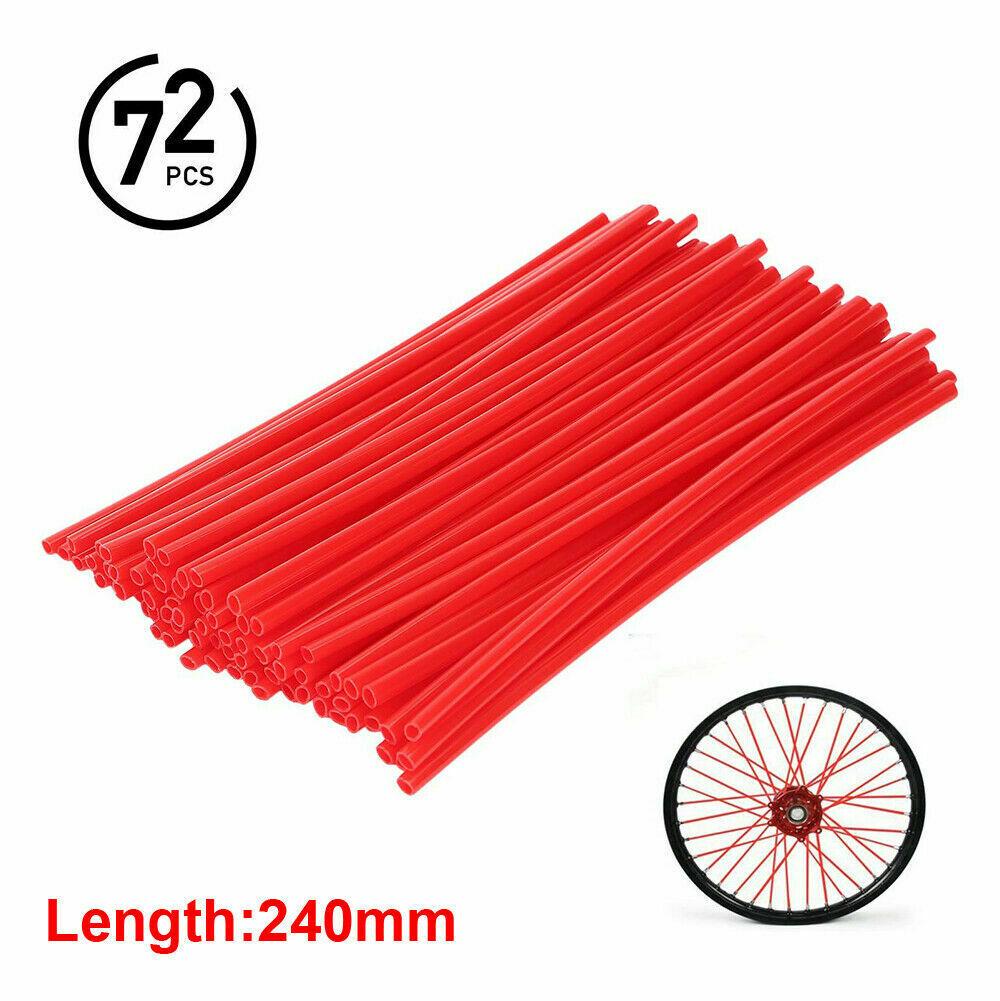 72Pcs Motorcycle Dirt Bike Spoke Skins Covers Wraps Wheel Rim Guard Protector US - Moto Life Products