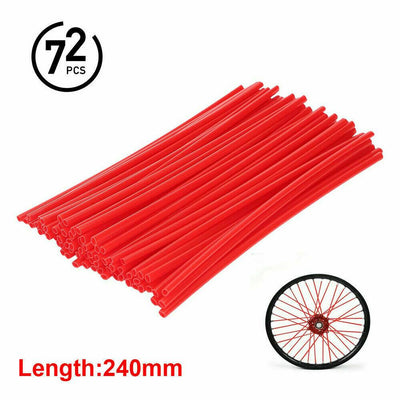 72Pcs Motorcycle Dirt Bike Spoke Skins Covers Wraps Wheel Rim Guard Protector US - Moto Life Products