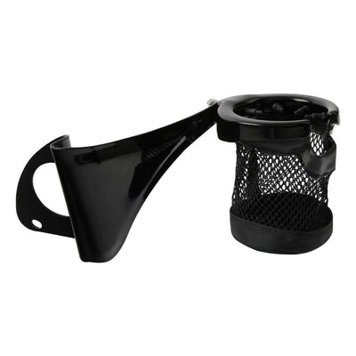 Black Drink Cup Holder Passenger Fit For Harley Touring Road Electra Glide 14-21 - Moto Life Products